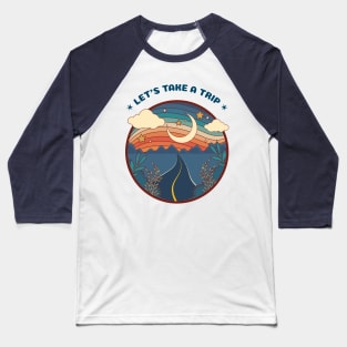 Retro style design Baseball T-Shirt